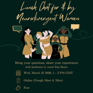 Cover Image for Lunch Chat for Neurodivergent Women (March 2026)