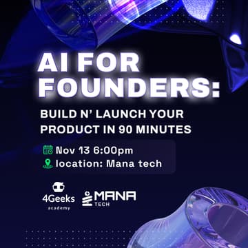 Cover Image for AI for Founders: Build n’ Launch Your Product in 90 Minutes