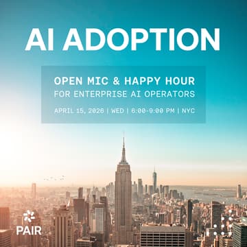 Cover Image for AI Adoption Open Mic & Happy Hour for Enterprise AI Operators (NYC)