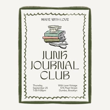 Cover Image for Made With Love: Junk Journal Club