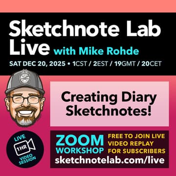 Cover Image for Sketchnote Lab Live: Creating Diary Sketchnotes