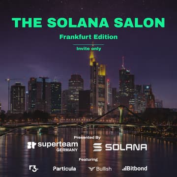 Cover Image for THE SOLANA SALON - Frankfurt Launch