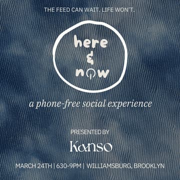 Cover Image for Here & Now: A Phone-Free Experience (Williamsburg)