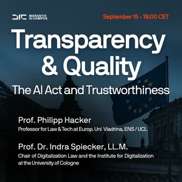 Cover Image for Transparency & Quality: The AI Act and Trustworthiness