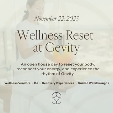 Cover Image for Wellness Reset Open House at Gevity