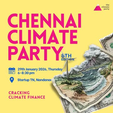 Cover Image for Chennai Climate Party | Cracking Climate Finance