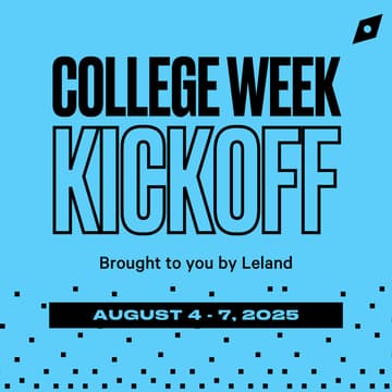Cover Image for College Week (August 4-7) Kickoff