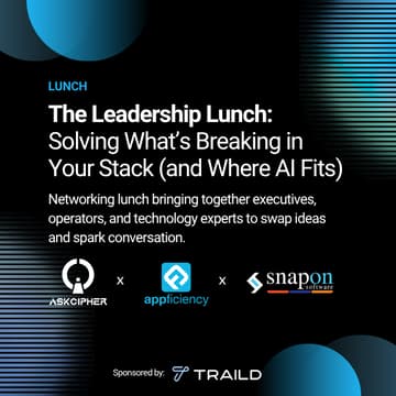 Cover Image for The Leadership Lunch: Solving What’s Breaking in Your Tech Stack (and Where AI Fits)