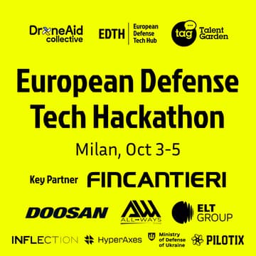 Cover Image for European Defense Tech Hackathon – Milan