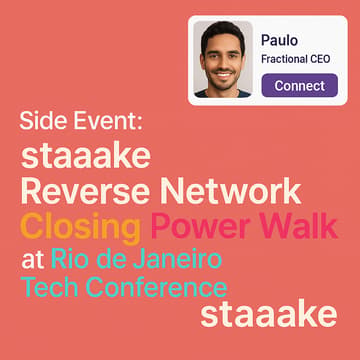 Cover Image for Side Event: staaake Reverse Network Closing Power Walk at Rio De Janeiro AI/Tech Conference