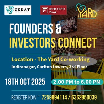Cover Image for Founders & Investors Connect by CEDAT