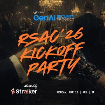 Cover Image for OWASP GenAI Security Kickoff Party - 3/23