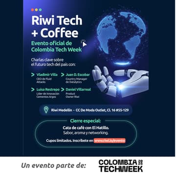 Cover Image for RIWI TECH & COFFEE: Una mañana para conectar con el futuro del talento tech By Riwi SAS