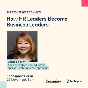 Cover Image for From Podcast to Live Conversation: How HR Leaders Become Business Leaders – with JooBee Yeow
