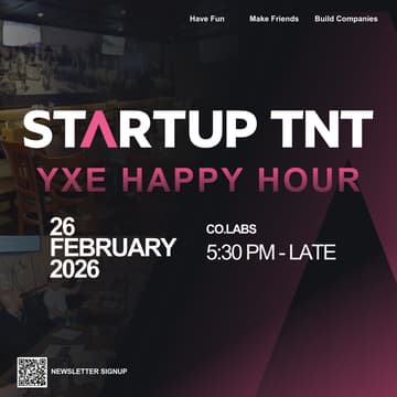 Cover Image for Startup TNT YXE HH - TNT goes to Co.Labs!