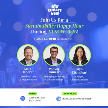 Foto de portada de CarbonBetter's Sustainability Happy Hour