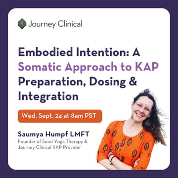 Cover Image for Embodied Intention: A Somatic Approach to KAP Preparation, Dosing & Integration