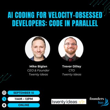 Cover Image for Founders Bay Virtual Workshop - AI Coding for Velocity-Obsessed Developers: Code in Parallel