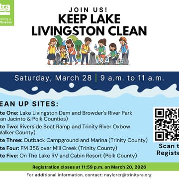 Cover Image for TRA Lake Livingston Cleanups