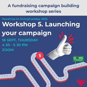 Cover Image for Roadmap to GivingTuesday workshop 5 - Campaign launch