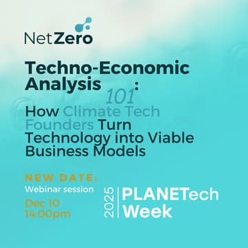 Cover Image for Webinar Session: Techno-Economic Analysis 101