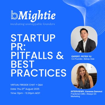 Cover Image for 💡 Fireside Chat | Startup PR: Pitfalls & Best Practices