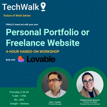 Cover Image for Build Your Personal Portfolio or Freelance Website | 4-Hour Lovable Workshop