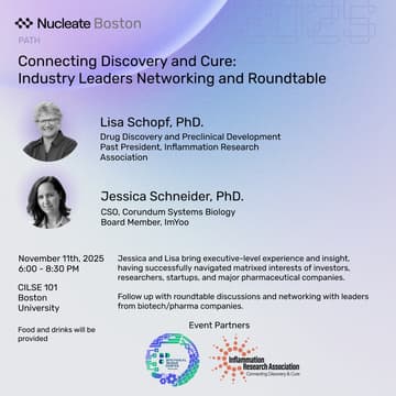 Cover Image for Connecting Discovery and Cure: Industry Leaders Networking and Roundtable