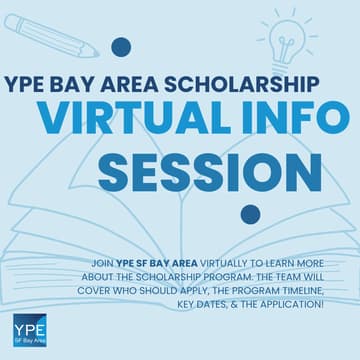 Cover Image for YPE SF Bay Area 2026 Scholarship Program Virtual Info Session