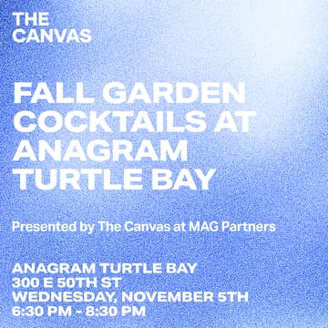 Cover Image for Fall Garden Cocktails at Anagram Turtle Bay
