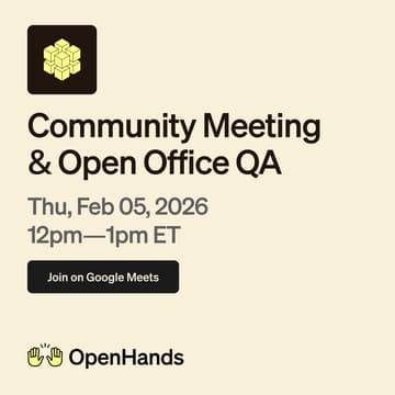 Cover Image for OpenHands Community Call - Feb 5th