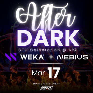 Cover Image for After Dark at SP2: WEKA + Nebius GTC Celebration