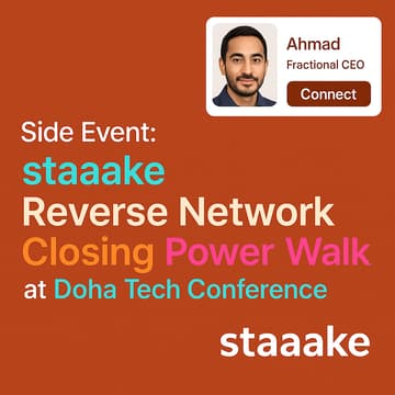 Cover Image for Side Event: staaake Reverse Network Closing Power Walk at Doha AI/Tech Conference