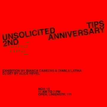 Cover Image for unsolicited tips 2nd anniversary