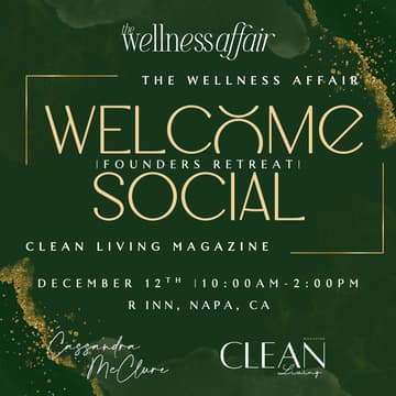 Cover Image for Luxury Welcome Social for Clean Living Magazine