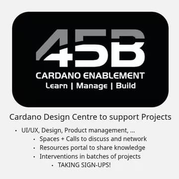 Cover Image for 45B's Cardano Design Centre, call #7