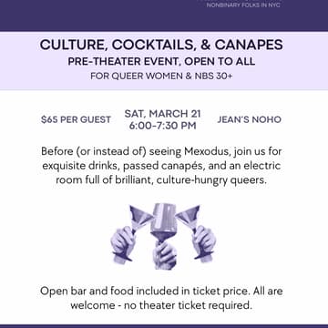 Cover Image for Culture, Cocktails, & Canapés for Queer Women & Nonbinary Folks 30+