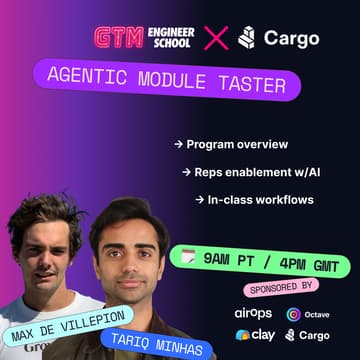 Cover Image for GTM Engineer School — Agentic module taster