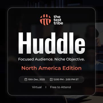 Cover Image for The Test Tribe Huddle (North America Edition)