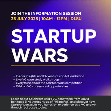 Cover Image for Startup Wars Information Session @ DLSU