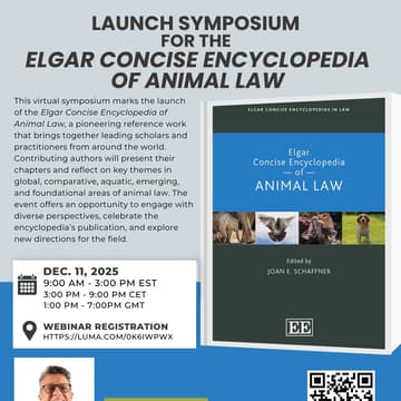 Cover Image for Encyclopedia of Animal Law Launch Symposium