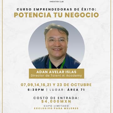 Cover Image for Curso Emprendedoras de Éxito: Potencia tu negocio