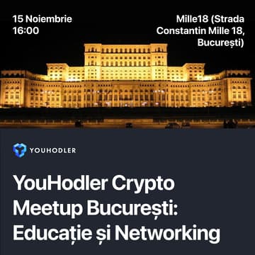 Cover Image for YouHodler Crypto Meetup – Educație și Networking
