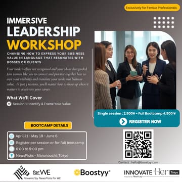 Cover Image for Female Leadership Workshop : Identify & Frame Your Business Value