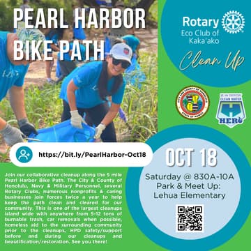 Cover Image for Pearl Harbor Bike Path Clean Up