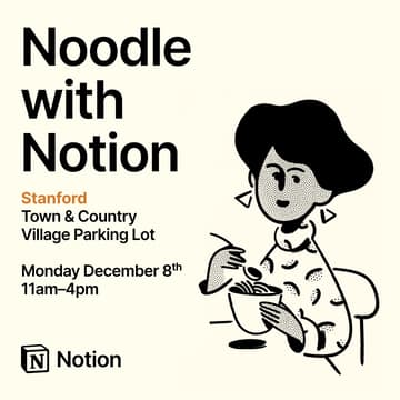 Cover Image for Noodle with Notion @ Stanford University!