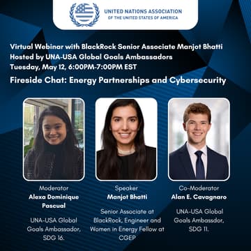 Cover Image for UNA-USA Fireside Chat: Energy Partnerships and Cybersecurity