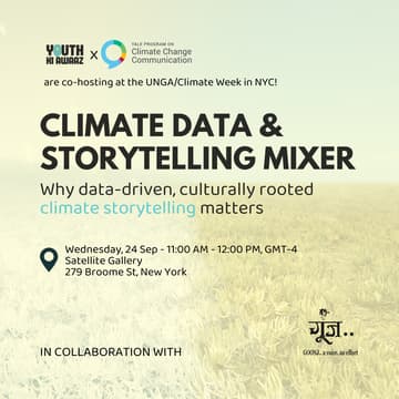 Cover Image for Climate, Data & Storytelling Mixer — by Youth Ki Awaaz & Yale Program on Climate Change Communication
