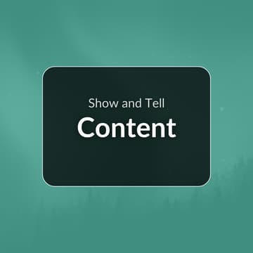 Cover Image for Show + Tell: Content