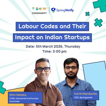 Cover Image for Labour Codes and Their Impact on Indian Startups